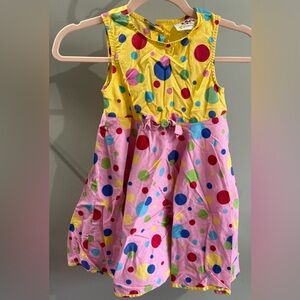 Chicken Noodle Polka Dot Sleeveless Dress Sz 5